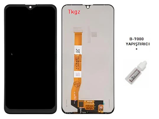 Oppo Realme C3 Uyumlu Lcd Ekran Dokunmatik SERVİS Orijinali + B-7000 ürün görseli