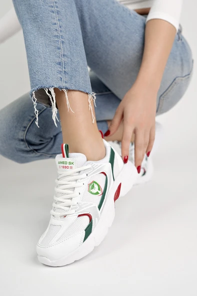 Amed Spor BRAİN Unisex Ortopedik Günlük Bağcıklı Sneaker Spor Ayakkabı - 7