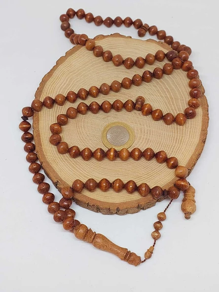 Mango Ağacı Sığırcık Kesim 99luk Tesbih 9*9.5mm (55808) - Resim 6