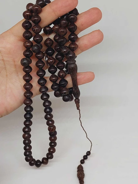 Venge Ağacı 99luk Tesbih 8.5*9mm (55806) - Resim 5