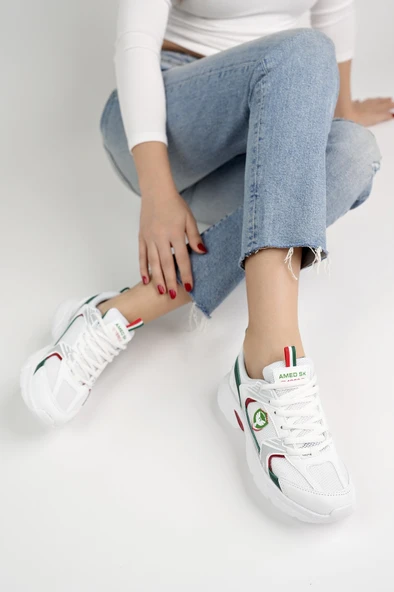 Amed Spor BRAİN Unisex Ortopedik Günlük Bağcıklı Sneaker Spor Ayakkabı - 8