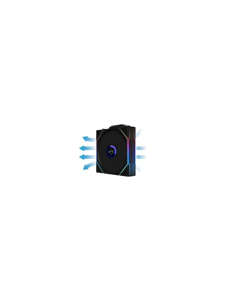 Lian Li UNI FAN REVERSE TL WIRELESS LCD 3x120mm Si - 2