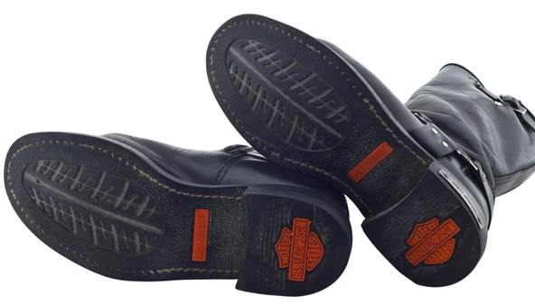 Harley Davidson Hakiki Deri Erkek Siyah Bot 2.ELdir 43 NUMARADIR - 4