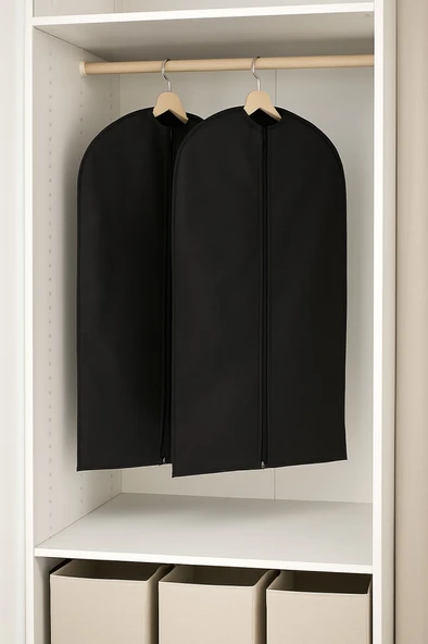 2'li Set Giysi Torbaları, Saklama ve Taşıma İçin İdeal, 150 x 60 cm ürün görseli