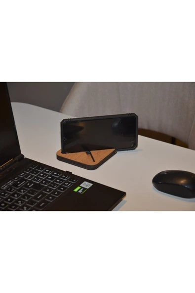 ARKITEKT EX Ahşap Telefon Tutucu Açık Ceviz - 2