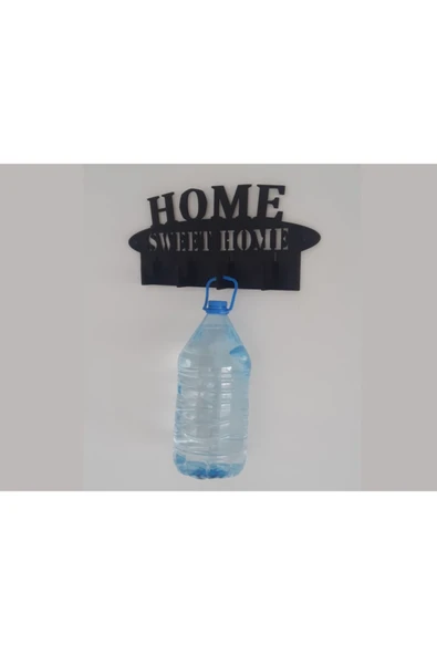 ARKITEKT EX Askılık Ahşap Home Sweet Home Siyah Renk - 2