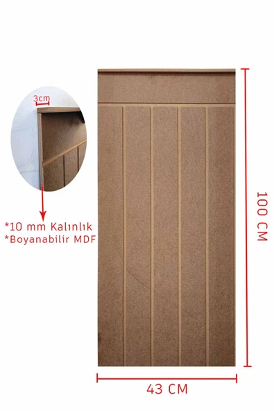 ARKITEKT EX BOYANABİLİR AHŞAP DUVAR PANELİ 10 MM KALINLIK HAM MDF