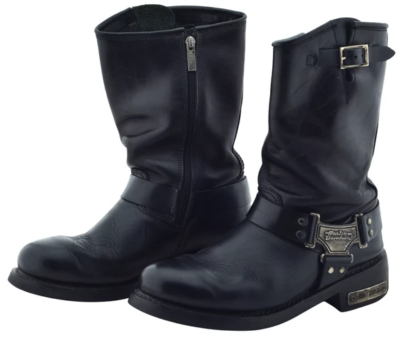 Harley Davidson Hakiki Deri Erkek Siyah Bot 2.ELdir 43 NUMARADIR - 2