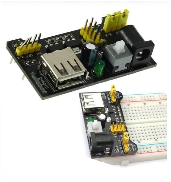 Robotik Kodlama Arduino Temel Seviye Elektronik Başlangıç Seti - Kutulu MB-102 Breadboard Güç Kartı ve Adaptörlü - Resim 8