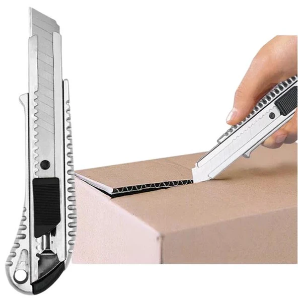 Powermaster PM-20902 18 Mm X 0.5 Mm Alüminyum Gövde Metal Maket Bıçağı - 3