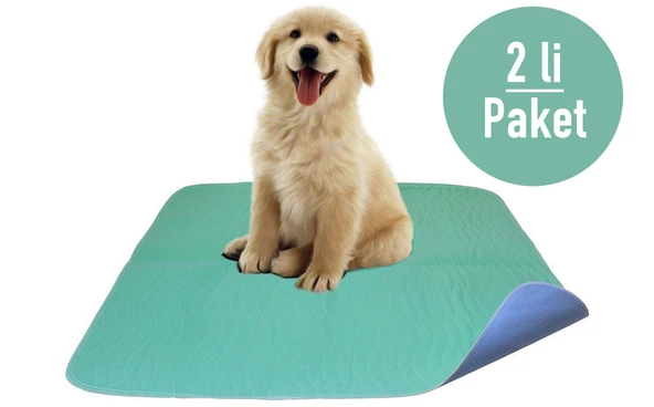 Abso Yıkanabilir Emici Kedi-Köpek Pedi (2 Li Set) ( 75 x 85 Cm. )