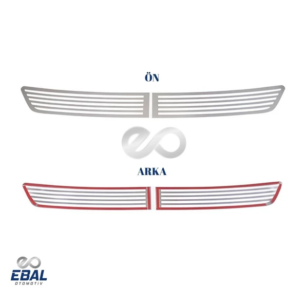 Vw Crafter Krom Kaput Havalandırma Çerçeve 2 Parça 2012-2017 Arası P.Çelik - Resim 2