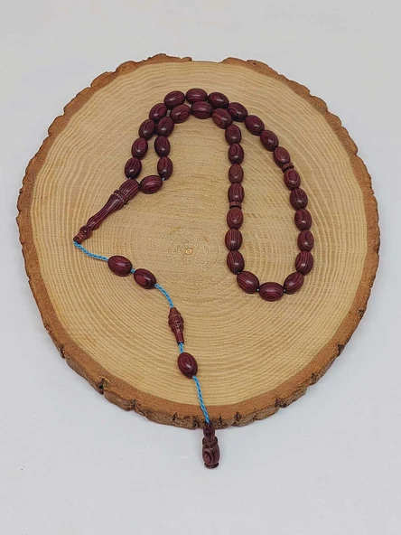 Kafur Ağacı Badem Kesim 33lük Tesbih 6.5*9mm (55822) - Resim 4