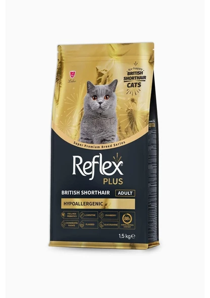 Reflex Plus British Shorthair Yetişkin Kedi Maması 1500 G