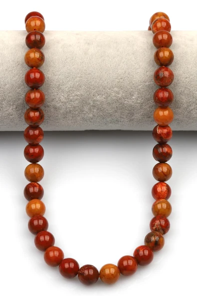 Ateş Akik-Fire Agate Doğaltaş Dizi 10 mm Küre Kesim - 2