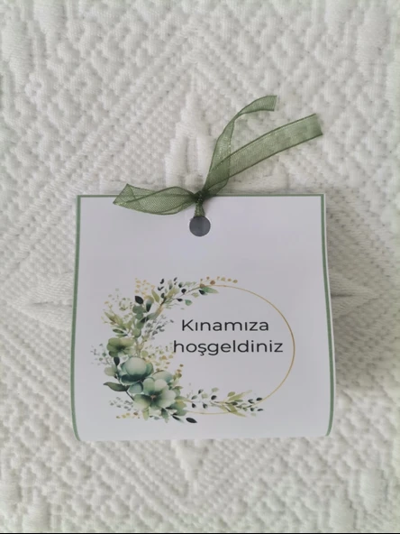 Özel Tasarım Hazır Paketlenmiş Kınamıza Hoşgeldiniz Yazılı Hediyelik Dağıtmalık Kına 75 Adet - Resim 6