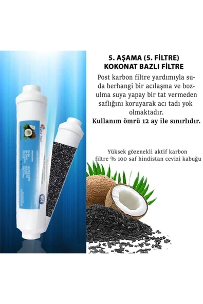 Ihlas Aura Cebilon Uyumlu Su Arıtma Cihazı Filtre Bakım Seti - 6