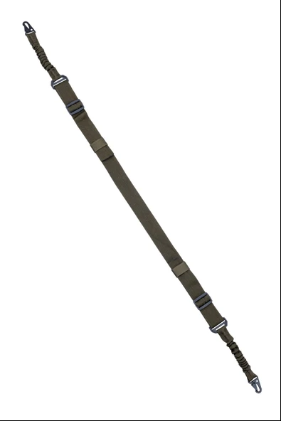 Tüfek Askı Kayışı - Savage - Çift Nokta Yaylı - Tactical - Haki