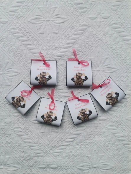 Özel Tasarım Hazır Paketlenmiş Kınamıza Hoşgeldiniz Yazılı Hediyelik Dağıtmalık Kına 50 Adet ürün görseli