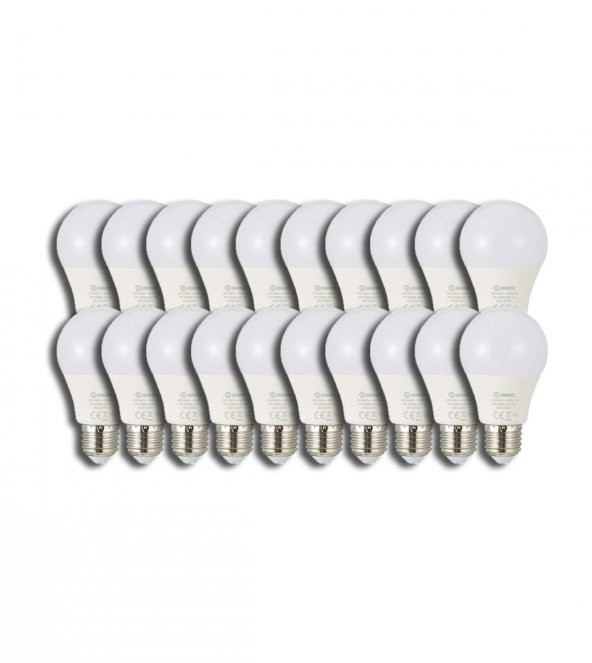 Makel 9W Led Ampul 6500K E27 20 Adet Ekonomik Paket
