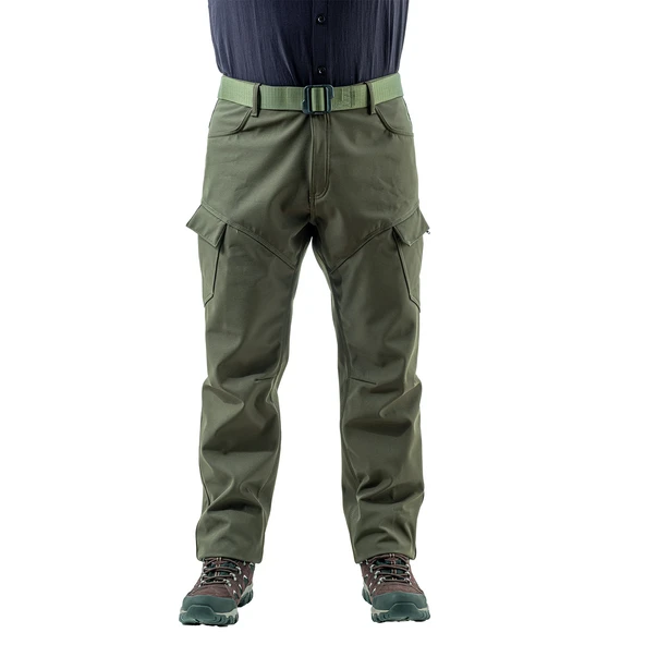 İçi Polarlı Softshell Pantolon - Su Rüzgar Geçirmez - Savage - Haki - Tactical Pantolon