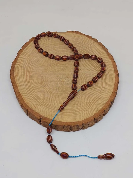 Kafur Ağacı Badem Kesim 33lük Tesbih 6.5*9mm (55830) - Resim 4