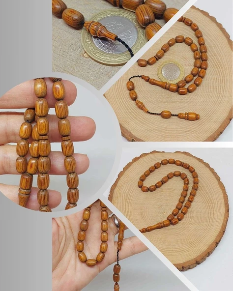 Kafur Ağacı Kapsül Kesim 33lük Tesbih 6*9mm (55826) ürün görseli