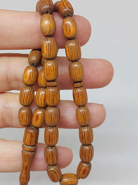 Kafur Ağacı Kapsül Kesim 33lük Tesbih 6*9mm (55826) - Resim 2