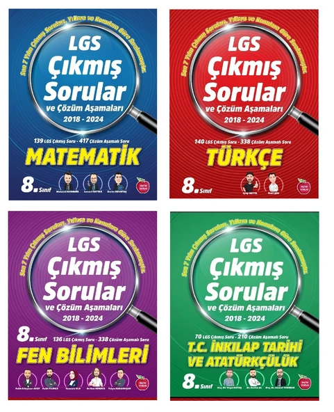Newton Yayınları 8. Sınıf LGS Çıkmış Sorular ve Çözümleri Tüm Dersler