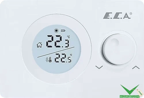 E.C.A. Poly Pure 100 W Kablosuz Oda Termostatı - Resim 2