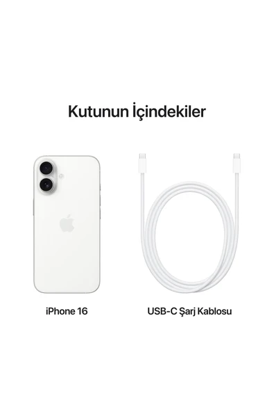 Apple iPhone 16 128GB Beyaz - 4