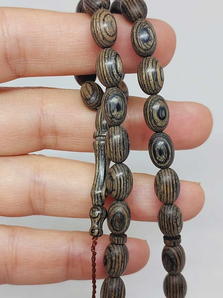 Kafur Ağacı Badem Kesim 33lük Tesbih 6.5*9mm (55832) - Resim 2