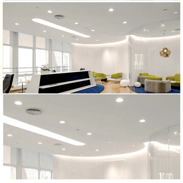 Maxled 9W Yuvarlak Sıva Altı Ayarlanabilir Geçmeli Backlight Led Panel 6500K Beyaz - 5
