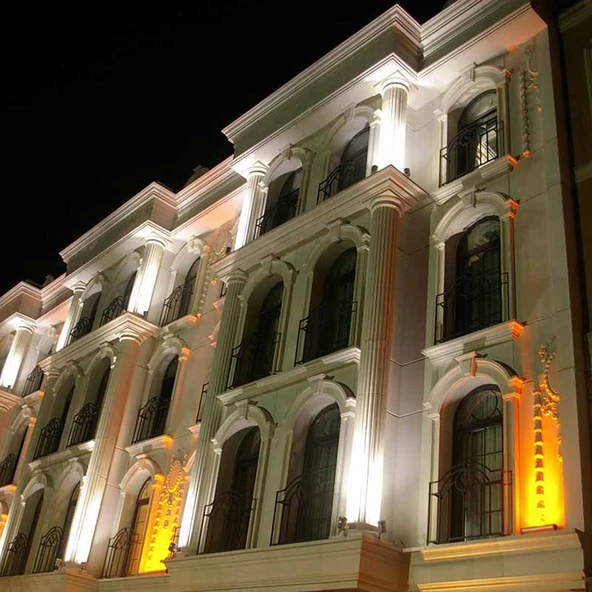 Maxled 12w 35cm Sıva Üstü Wallwasher Armatür Amber Renk Işık MX-5052A - Resim 3