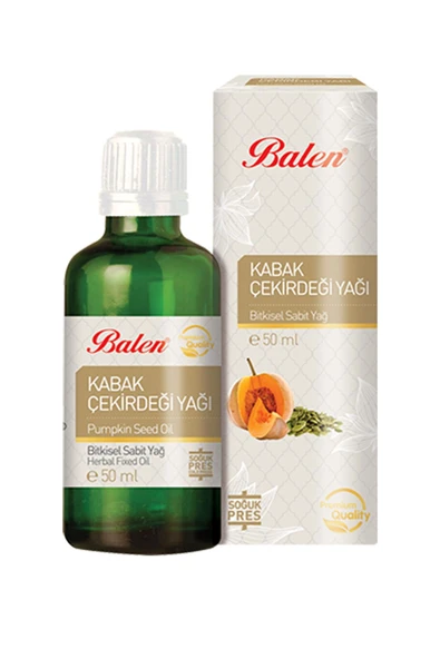 Kabak Çekirdeği Yağı Doğal Bitkisel Sabit Yağ 50ml Saf Yağ 50 Cc. Kabak Çekirdek Yağ