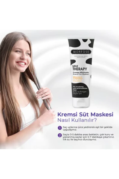 Morfose Kremsi Süt Saç Maskesi Milk Therapy 75 ml - 2