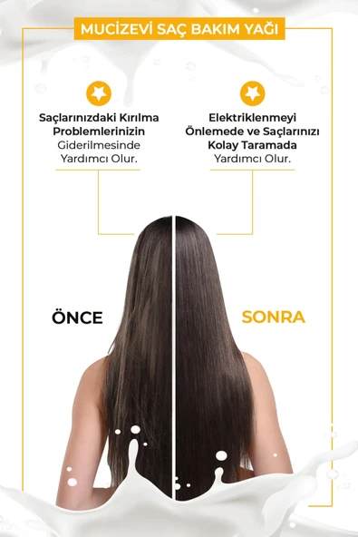 Morfose Milk Therapy Butter Oil Onarıcı Besleyici Mucizevi Saç Bakım Yağı 200 ml Saç Dökülmesi Önleyici - 3