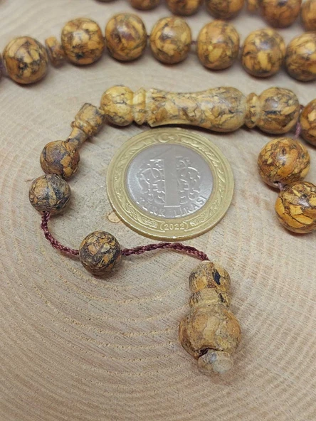 Zencefil Ağacı 33lük Tesbih 10mm (55840) - Resim 3