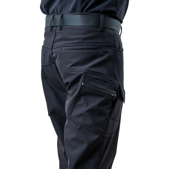 İçi Polarlı Softshell Pantolon - Su Rüzgar Geçirmez - Savage - Siyah - Tactical Pantolon - 6