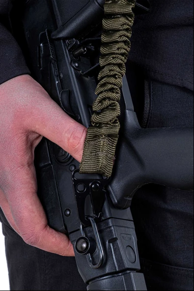 Tüfek Askı Kayışı - Savage - Çift Nokta Yaylı - Tactical - Haki - 5