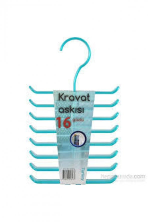 Mavi Şeffaf Kravat Askısı 16 Göz Kıravat Askısı Kıravat Düzenleyici Askı