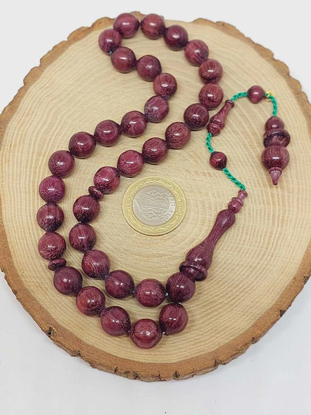 Morgül Ağacı 33lük Usta İşçilikli Tesbih 11mm (55842) - Resim 8