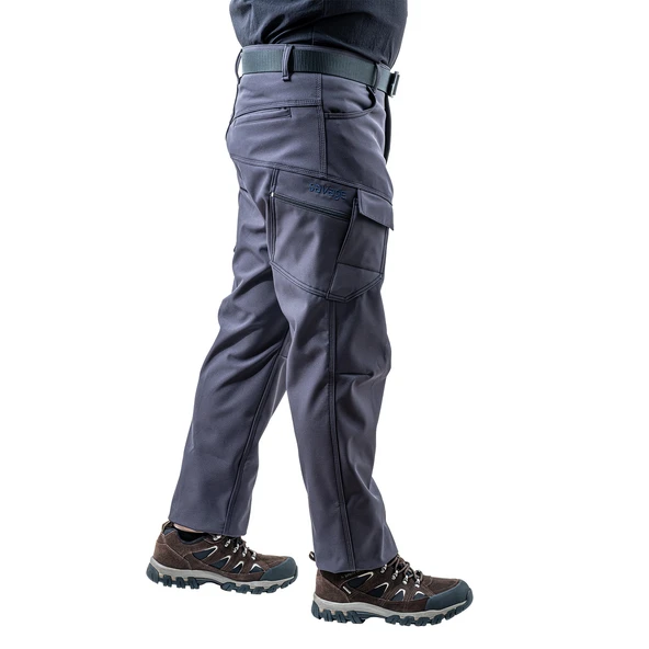 İçi Polarlı Softshell Pantolon - Su Rüzgar Geçirmez - Savage - Antrasit - Tactical Pantolon - 5