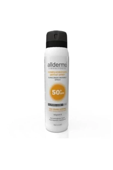 Alldermo Spf50+ Invisible Aerosol Sprey 150 Ml