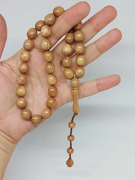 Kör Diken Ağacı Badem Kesim 33lük Tesbih 8*11mm (55852) - Resim 6