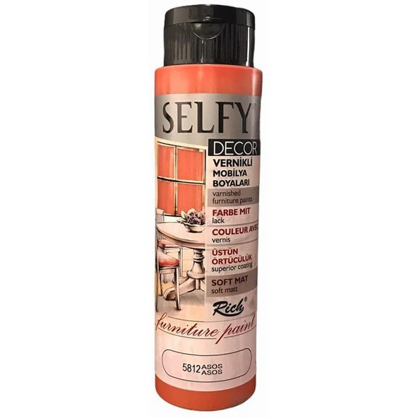 Rich Selfy Decor Vernikli Mobilya Boyası 500 cc Asos ürün görseli 1