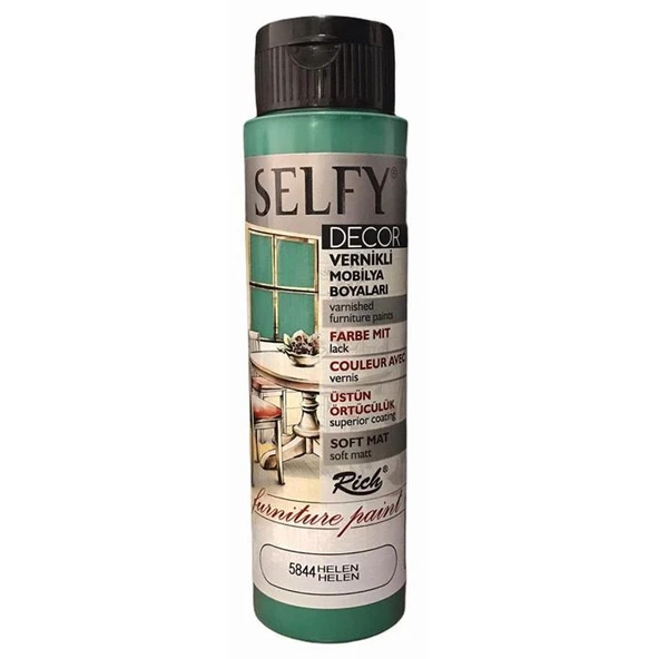 Rich Selfy Decor Vernikli Mobilya Boyası 500 cc Helen ürün görseli 1