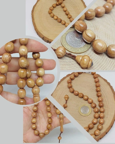 Kör Diken Ağacı Badem Kesim 33lük Tesbih 8*11mm (55852) ürün görseli