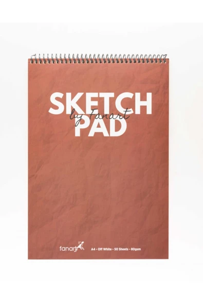 Fanart Academy Sketch Pad A4 Bordo 80gr Spiralli 50 Yaprak