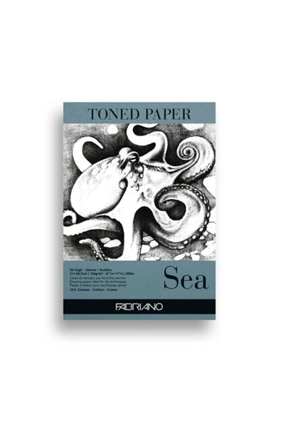 Fabriano Toned Paper Sea Deniz Rengi Eskiz Blok A3 120 g 50 Yaprak ürün görseli 1